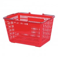 plastic supermarket shopping basket for market